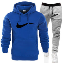 Load image into Gallery viewer, 2019 New Fashion Men Hoodies Suits Brand Tracksuit Men Hip Hop Sweatshirts+Sweatpants Autumn Winter Fleece Hooded Pullover